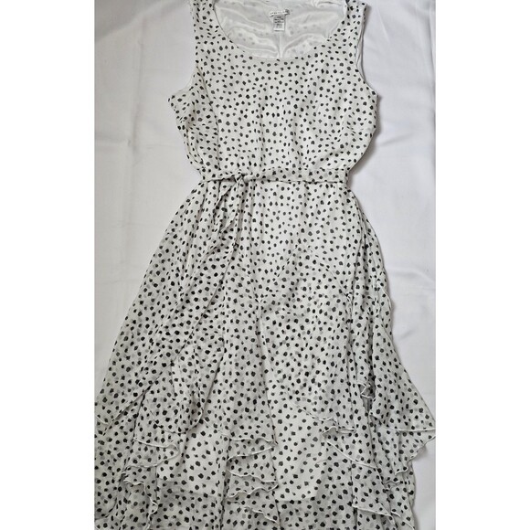 Amanda Lane Women’s Plus Size 20W Black and White Sleeveless Ruffle Dress EUC - Picture 1 of 7
